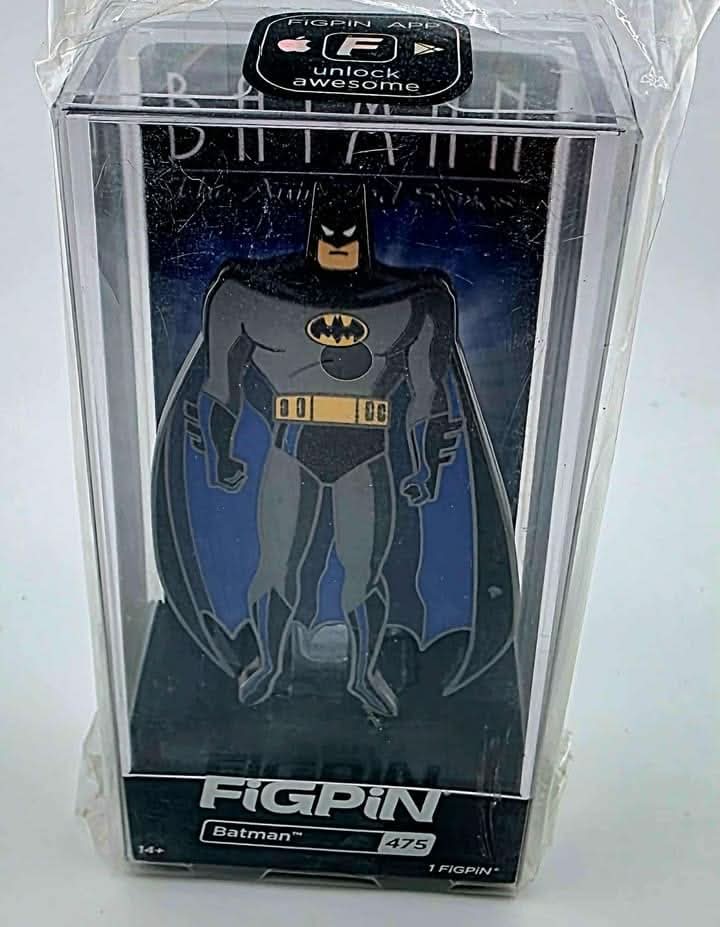 FiGPiN Batman Animated Series, Enamel Pin, Batman 475 jeux video game-x