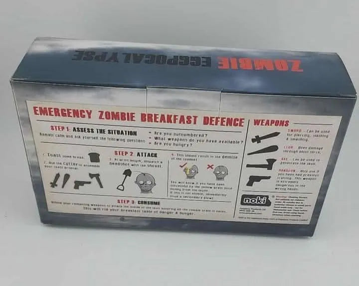 Paladone Zombie Eggpocalypse Egg Cup and Toast Cutter Set noki
