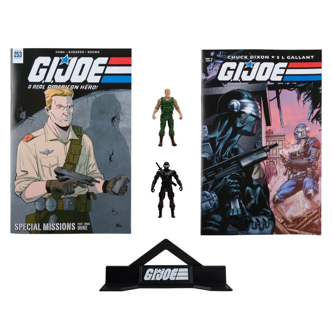 FIGURINE McFarlane Toys - GI Joe - Page Punchers - 3" Duke and Snake Eyes Figures with Comics 2-Pack
