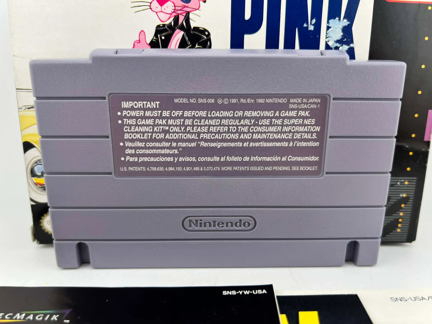 PINK PANTHER GOES TO HOLLYWOOD EN BOITE SUPER NINTENDO SNES
