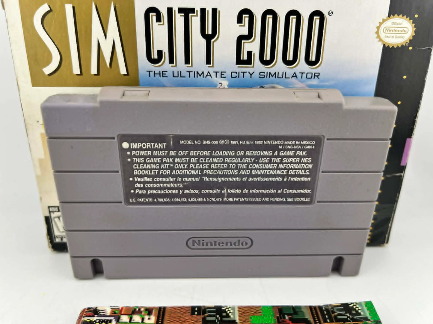 SIMCITY 2000 EN BOITE SUPER NINTENDO SNES