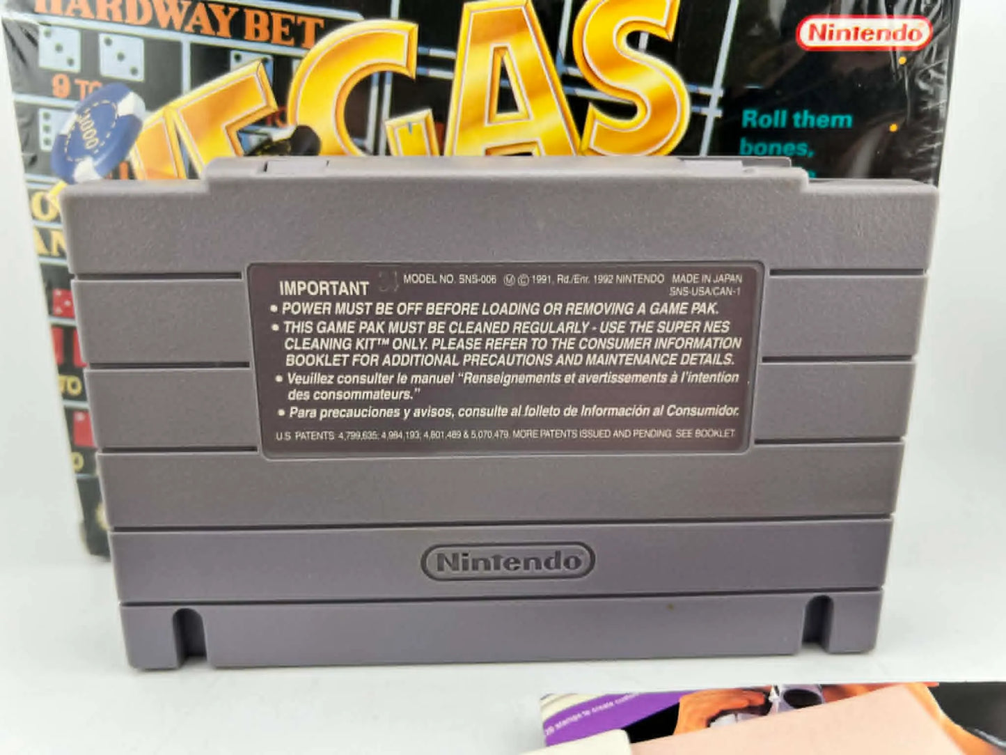 VEGAS STAKES EN BOITE (SUPER NINTENDO SNES)