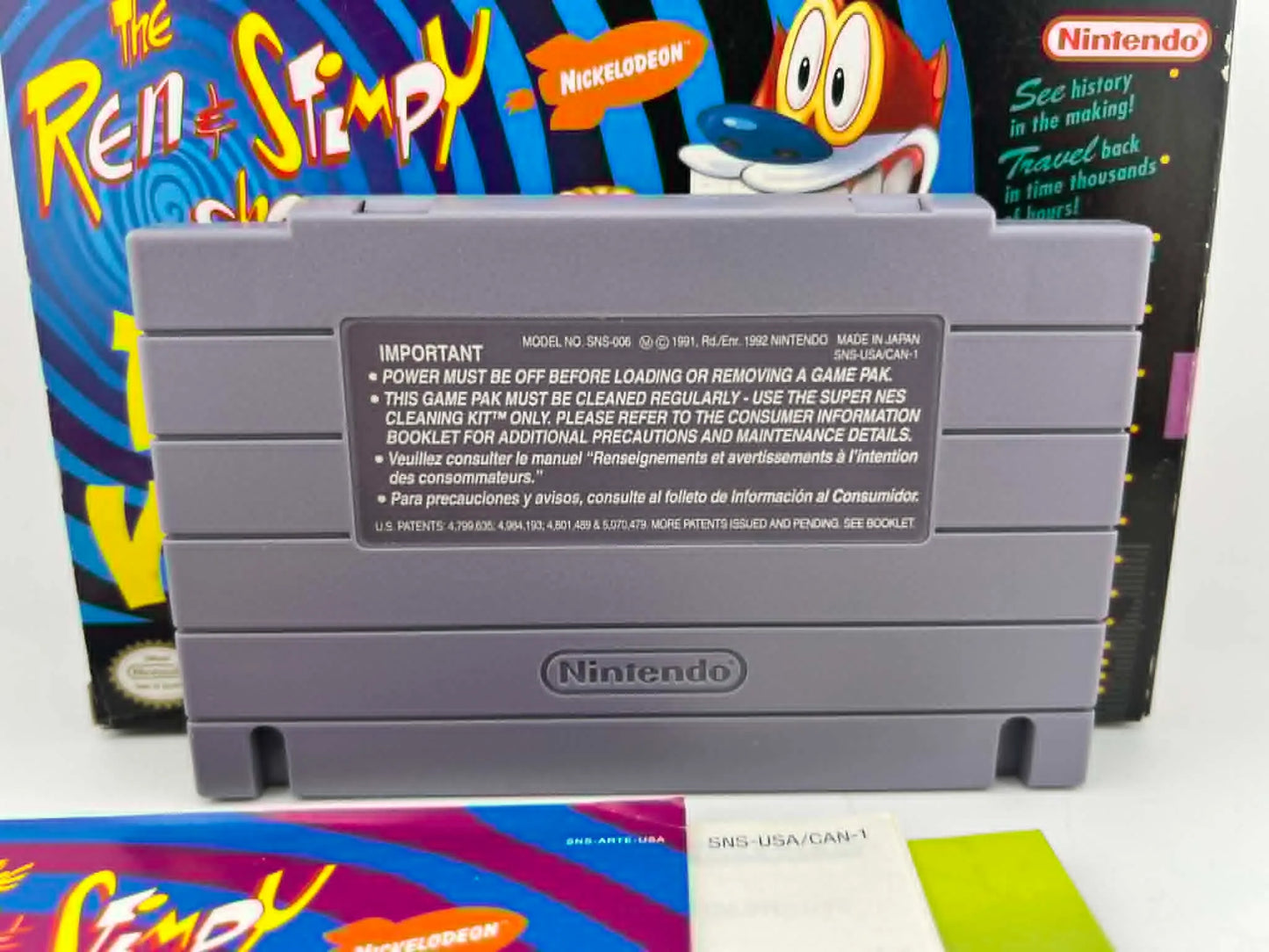 THE REN AND STIMPY SHOW: TIME WARP EN BOITE SUPER NINTENDO SNES