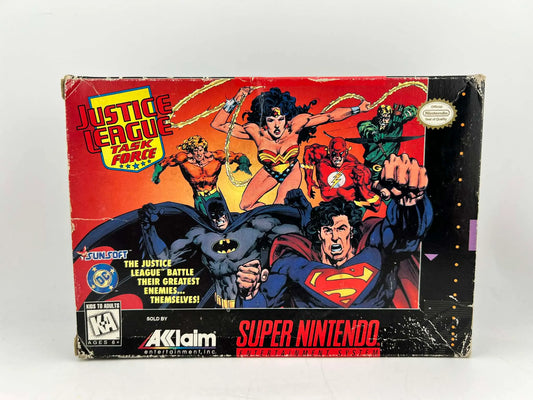 JUSTICE LEAGUE TASK FORCE EN BOITE SUPER NINTENDO SNES