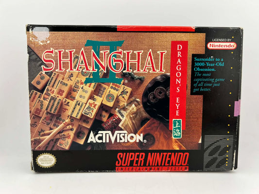 SHANGHAI II 2 DRAGON'S EYE SUPER NINTENDO SNES En Boite