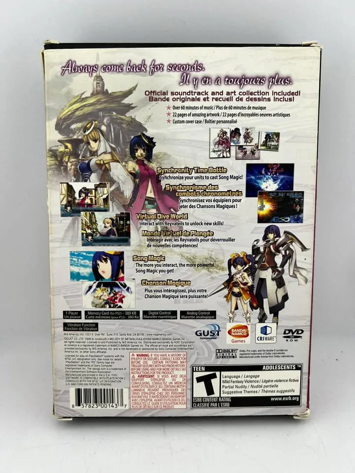 Ar Tonelico 2 Melody of MetaFalica Limited Edition Playstation 2 PS2