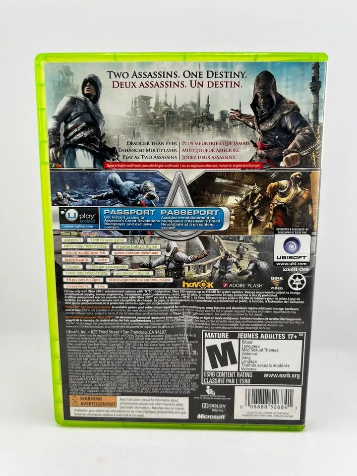 Assassin's Creed Revelations Xbox 360 X360