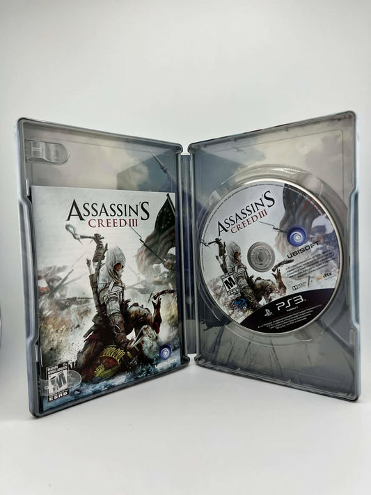 Assassin's Creed III 3 Steelbook Edition Playstation 3 PS3