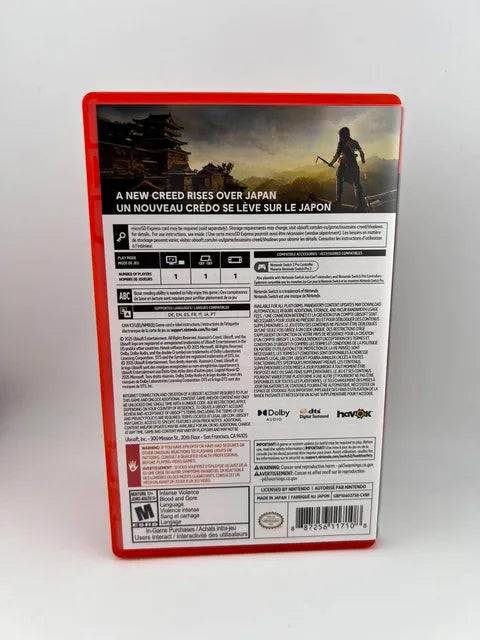 Assassin's Creed Shadows Nintendo Switch 2