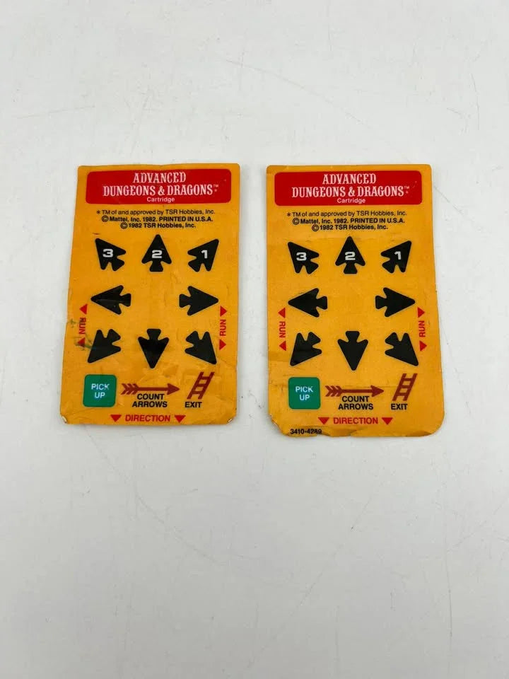 Carte d’overlay Advanced Dungeons And Dragons Intellivision Intel