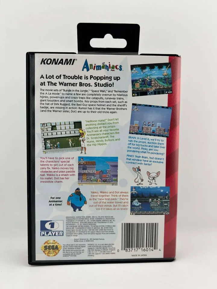 Animaniacs Sega Genesis SG