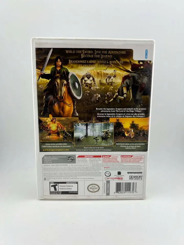 Lord Of The Rings: Aragorn's Quest Nintendo Wii