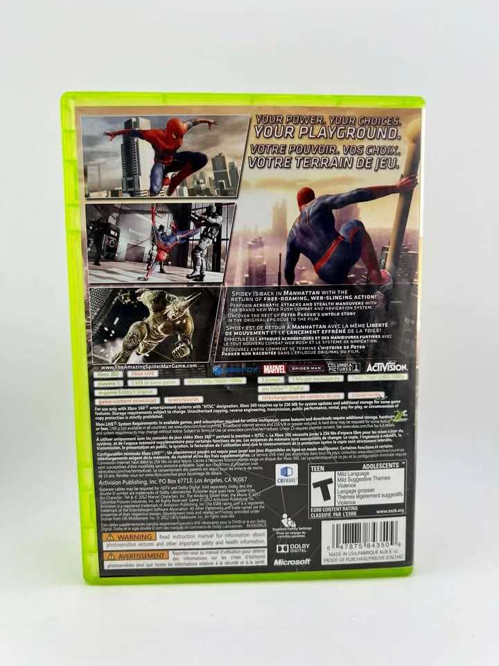 The Amazing Spider-Man Xbox 360 X360