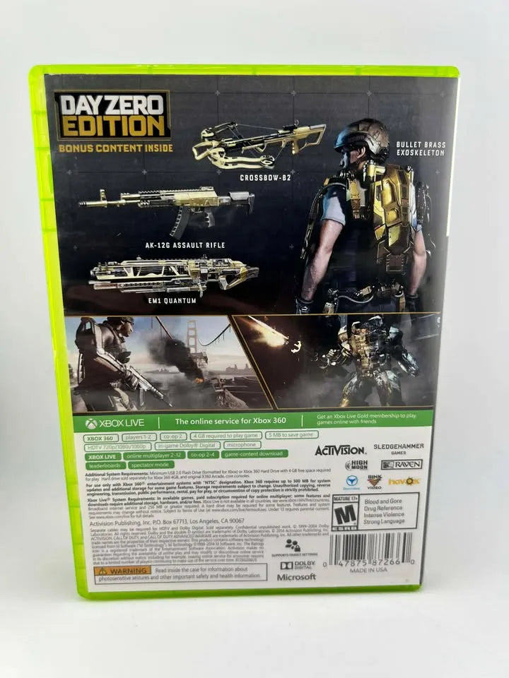 Call Of Duty Advanced Warfare Day Zero Xbox 360 X360