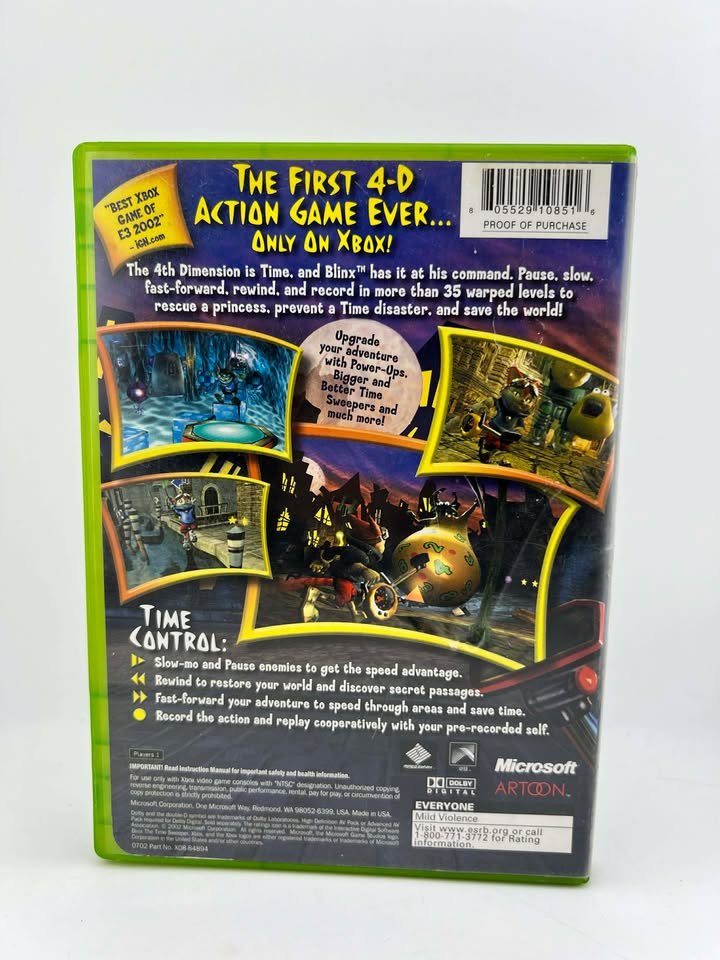 Blinx The Time Sweeper Xbox