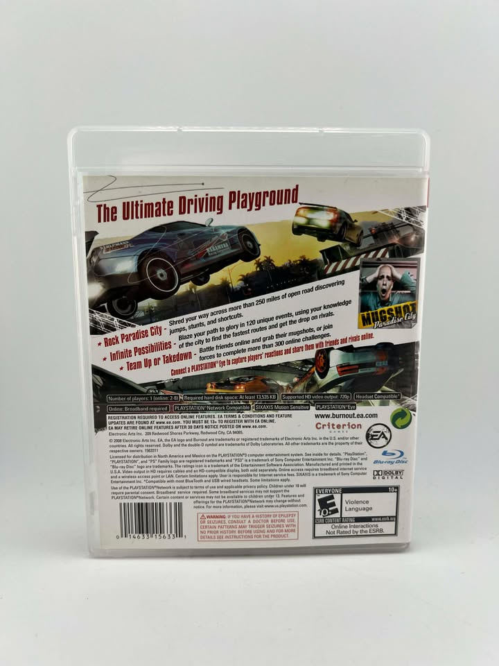 Burnout Paradise Playstation 3 PS3
