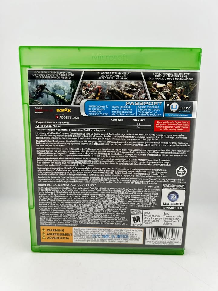 Assassin's Creed IV 4: Black Flag Xbox One Xone