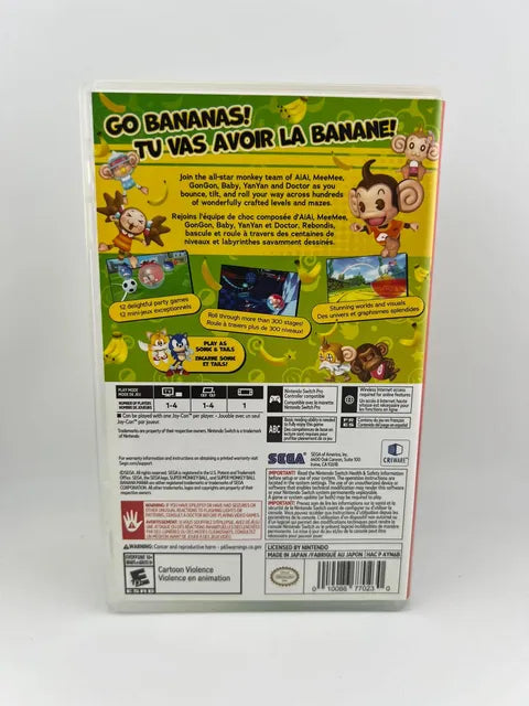 Super Monkey Ball Banana Mania Nintendo Switch