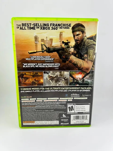 Call Of Duty Black Ops Xbox 360 X360