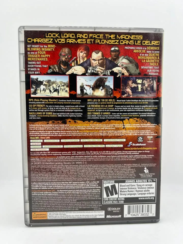 Borderlands Platinum Hits Xbox 360 X360