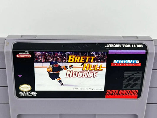 Brett Hull Hockey Super Nintendo Snes