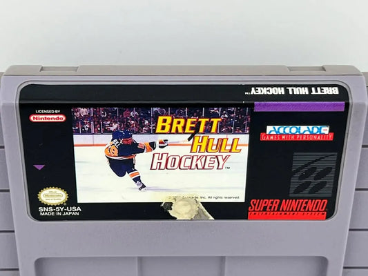 Brett Hull Hockey Super Nintendo Snes