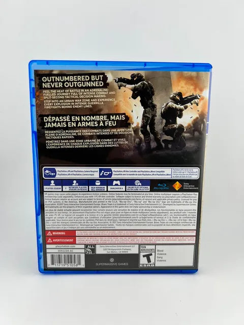 Bravo Team VR Playstation 4 PS4