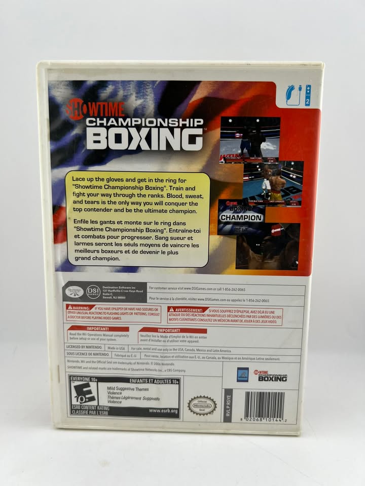Showtime Championship Boxing Nintendo Wii