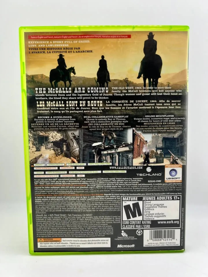 Call of Juarez: Bound in Blood Xbox 360 X360