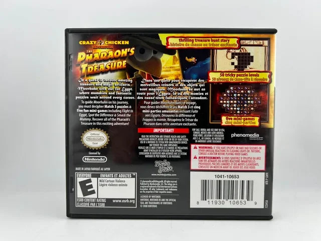 Crazy Chicken: The Pharaoh's Treasure Nintendo DS
