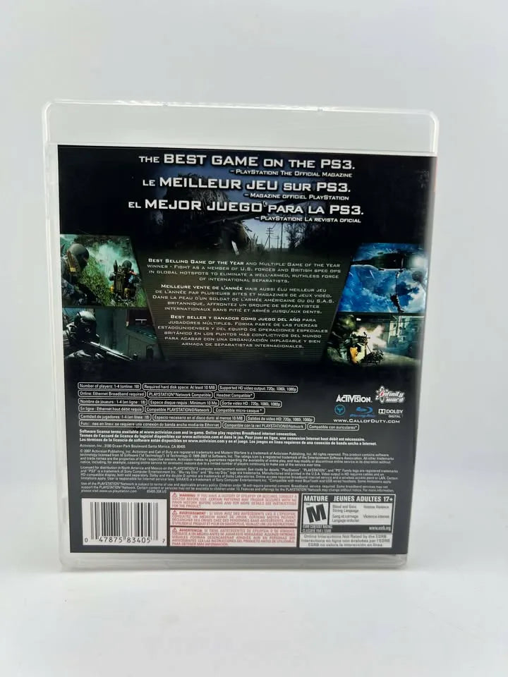 Call Of Duty 4 Modern Warfare Game Of The Year Playstation 3 Ps3