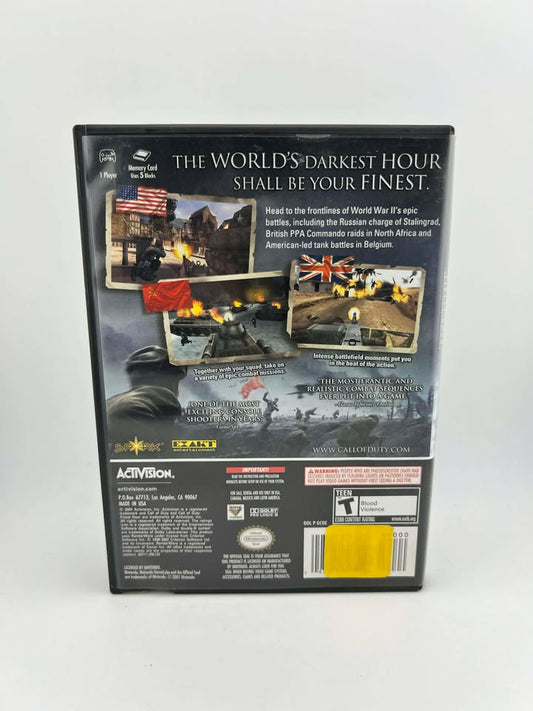 Call of Duty Finest Hour Nintendo Gamecube NGC