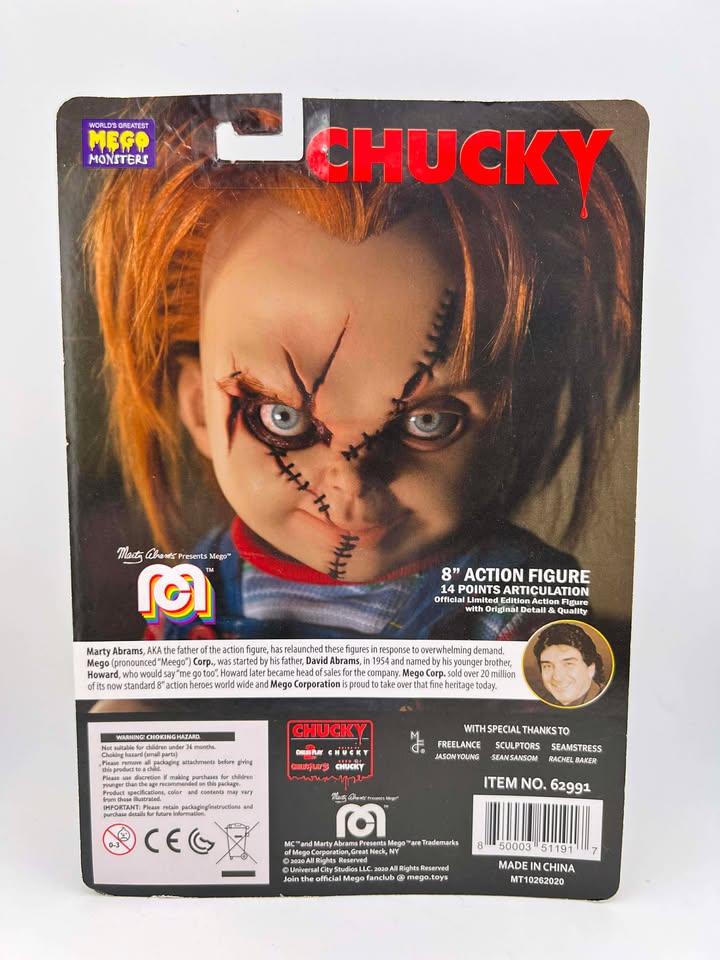 Figurine Child's Play Chucky Mego 8" Clothed Action Figure