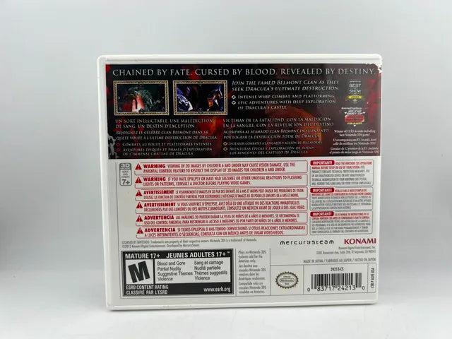 Castlevania: Lords of Shadow Mirror of Fate Nintendo 3DS