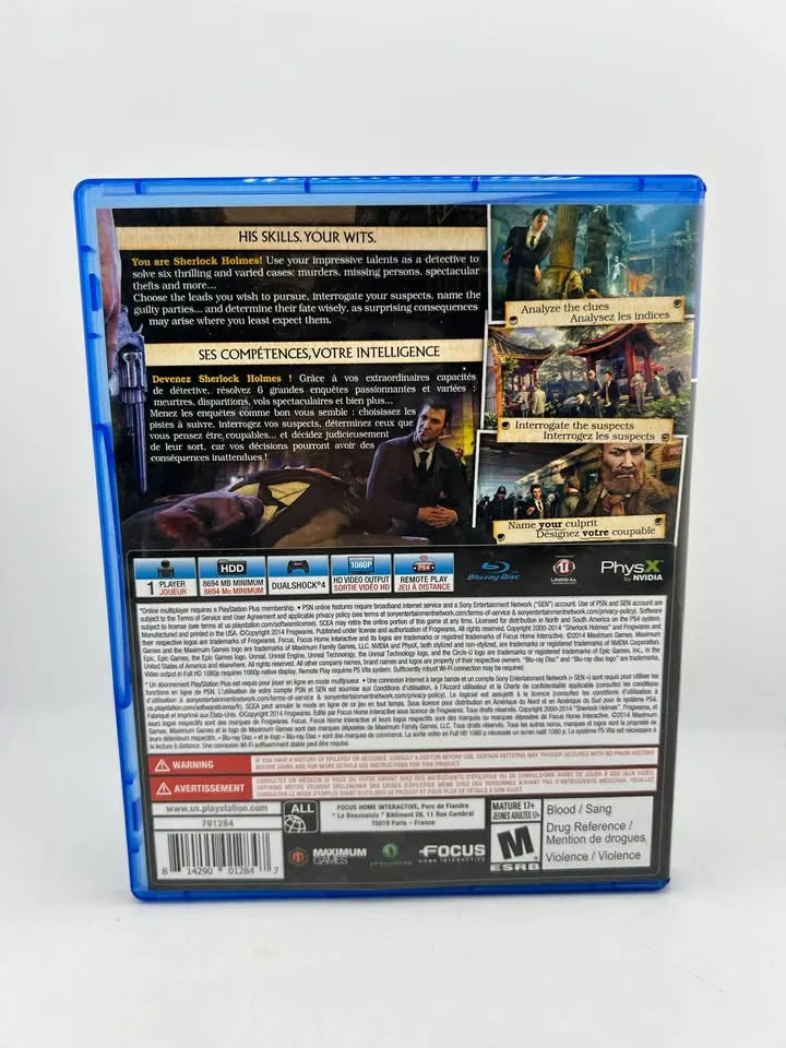Sherlock Holmes: Crimes & Punishments Playstation 4 PS4