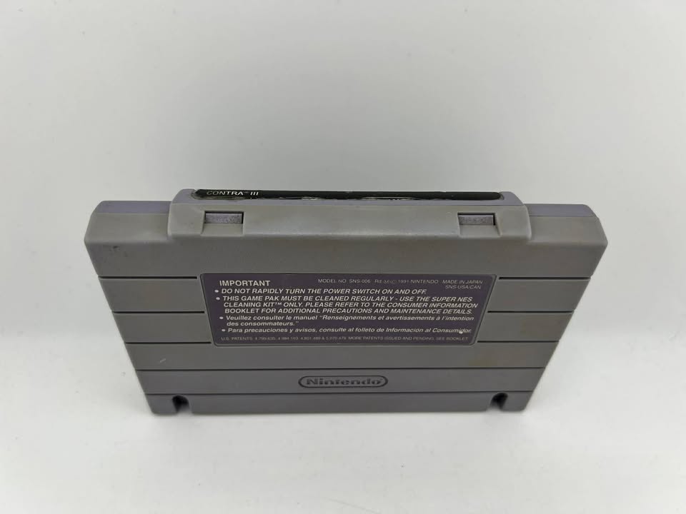 Contra III The Alien Wars Super Nintendo SNES