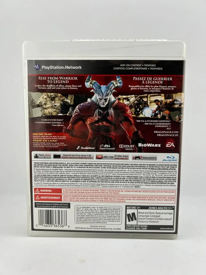 Dragon Age II Playstation 3 PS3