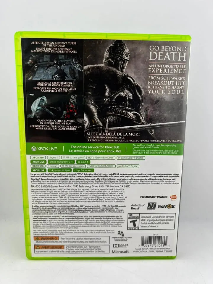 Dark Souls II 2 Xbox 360 X360