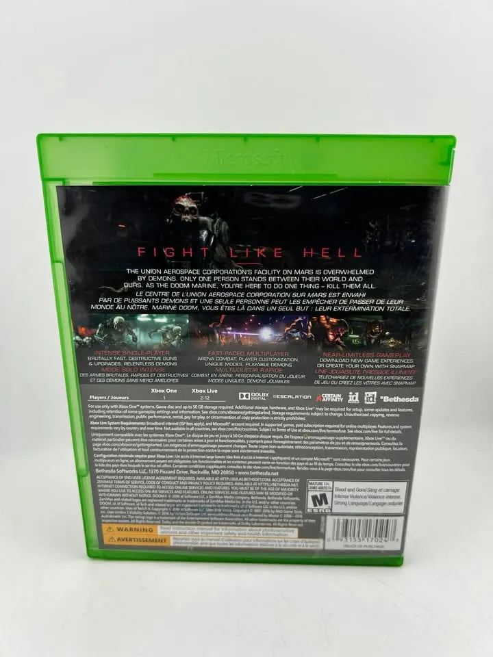 DOOM Xbox One XONE