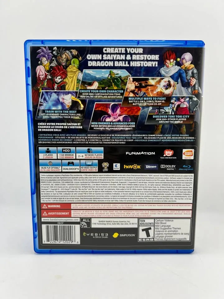 Dragon Ball Xenoverse XV Playstation 4 Ps4