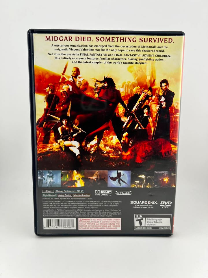 Final Fantasy VII 7 Dirge of Cerberus Greatest Hits Playstation 2 PS2