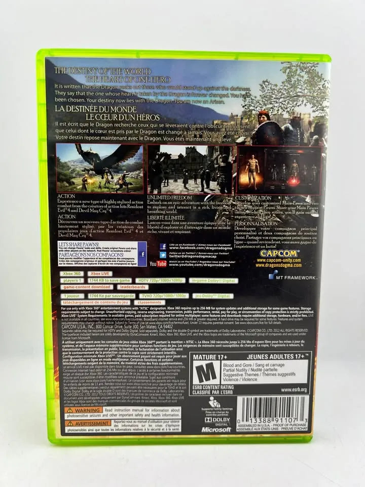 Dragon's Dogma Xbox 360 X360