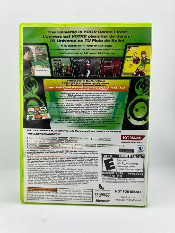Dance Dance Revolution Universe 3 Xbox 360 X360