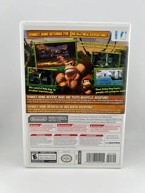 Donkey Kong Country Returns Nintendo WII