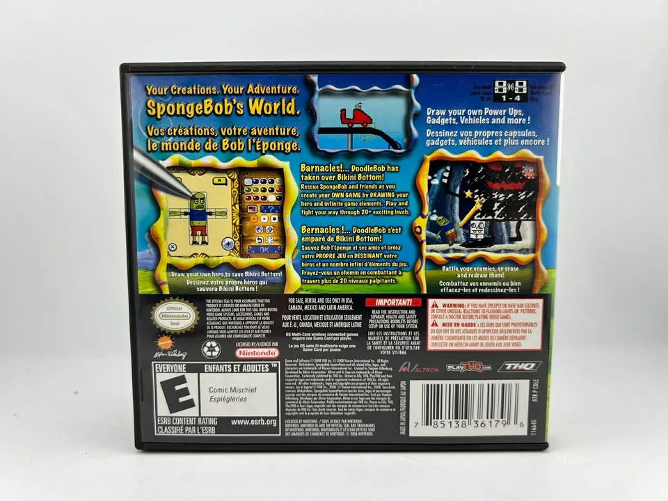 Drawn to Life SpongeBob SquarePants Edition Nintendo DS