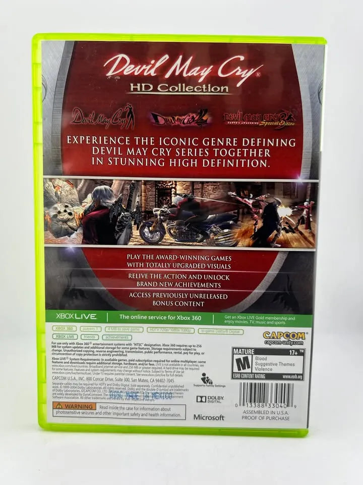 Devil May Cry HD Collection Xbox 360 X360