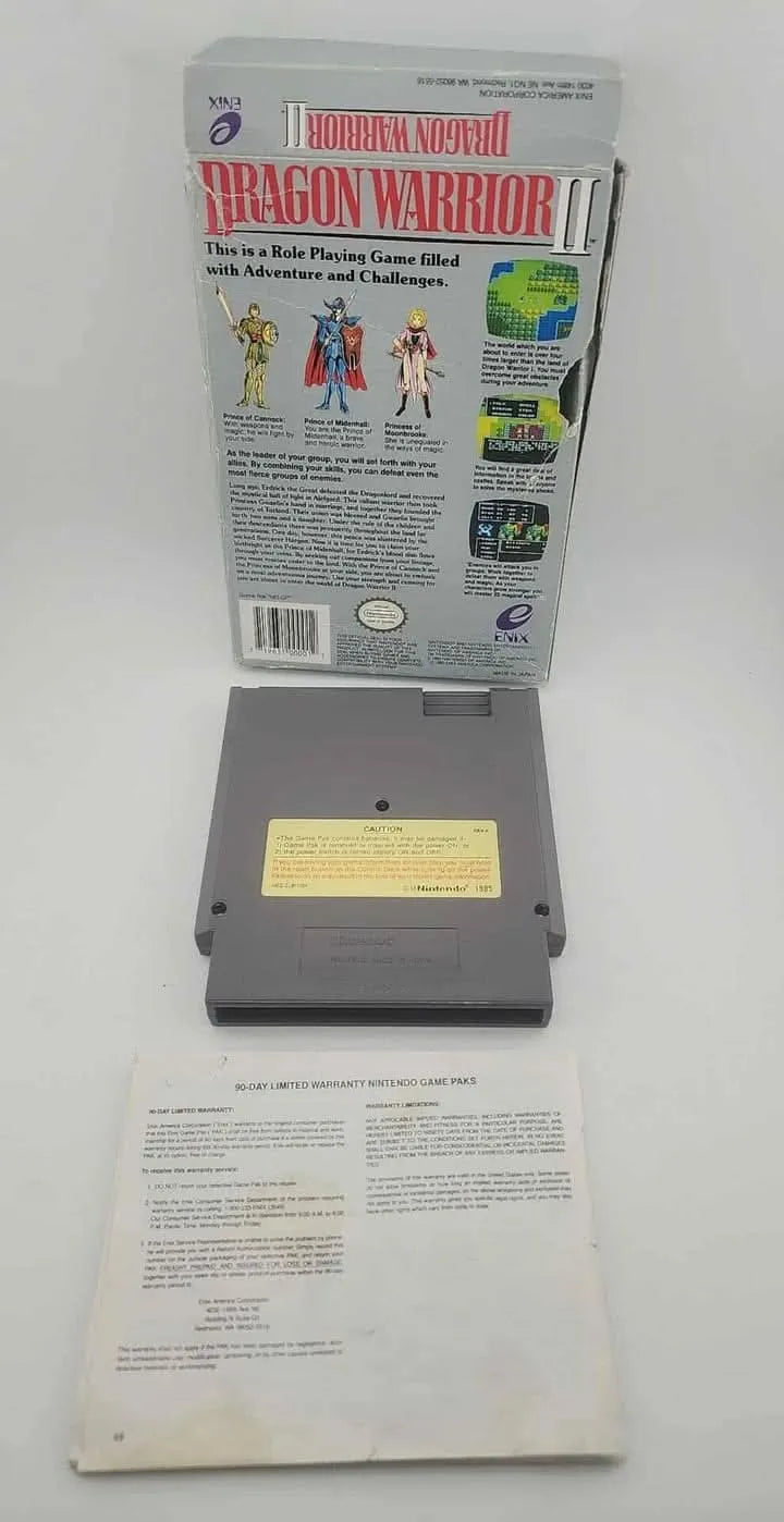 Dragon Warrior II 2 En Boite Nintendo NES enix