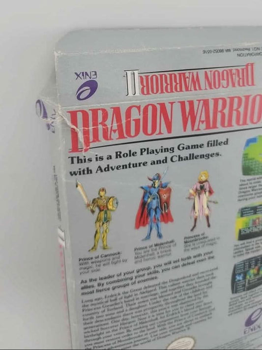 Dragon Warrior II 2 En Boite Nintendo NES enix