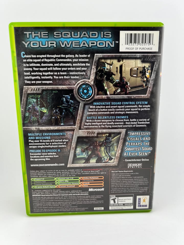 Star Wars Republic Commando Xbox