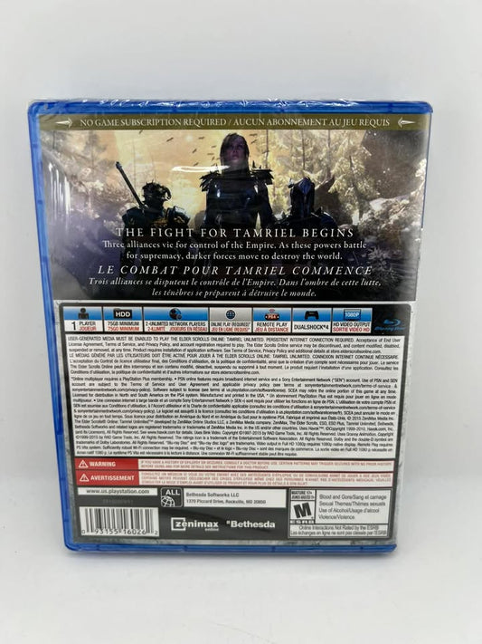 The Elder Scrolls Online: Tamriel Unlimited Playstation 4 PS4